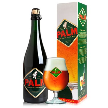 Palm 75cl met Glas