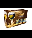 Grimbergen Geschenkverpakking 3 flessen + glas